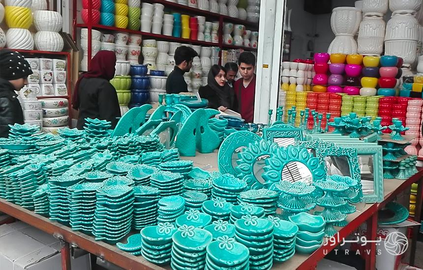 Buy pottery and vases Mahallati Flower Market